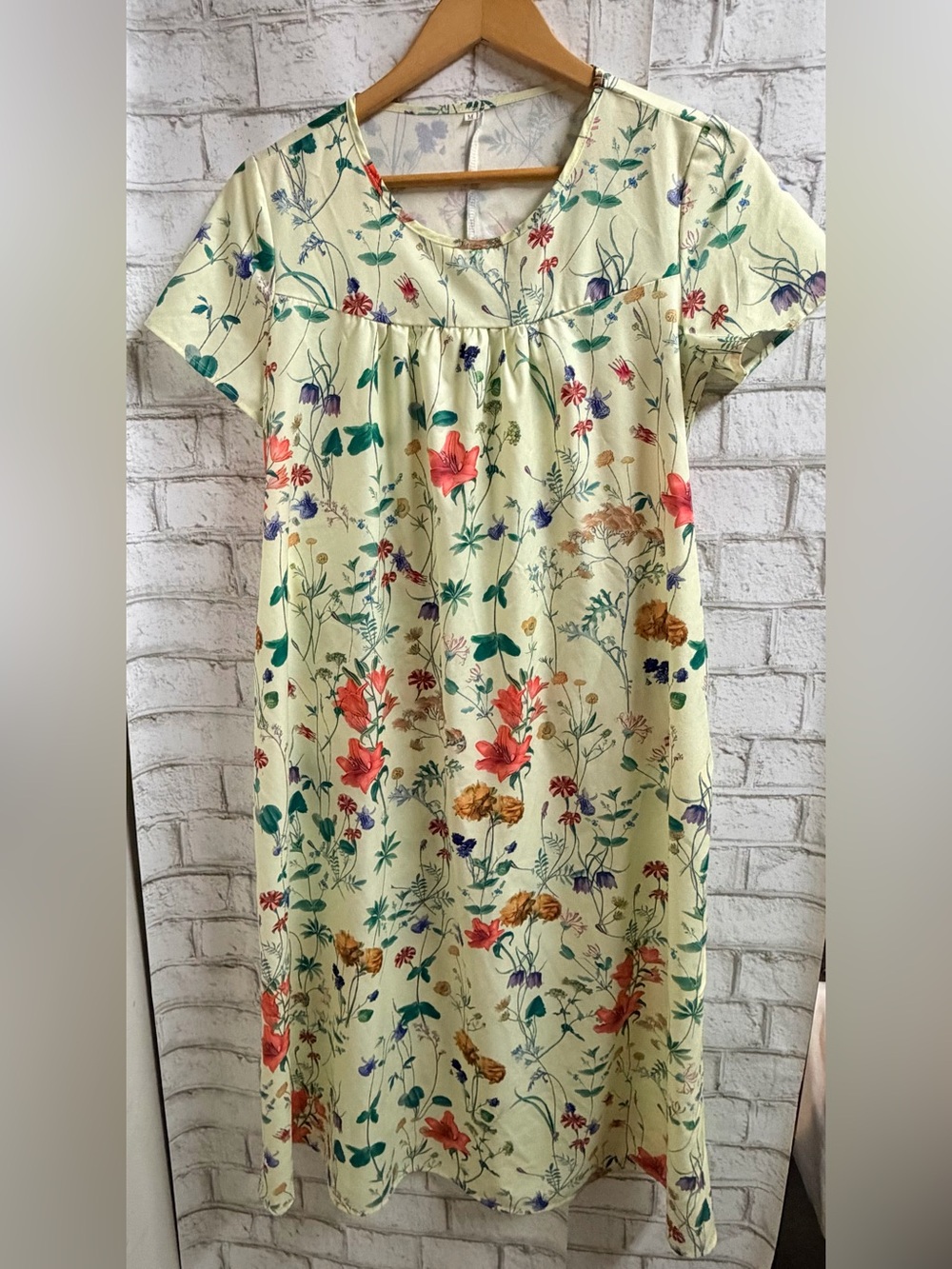 Floral Short Sleeve Housecoat